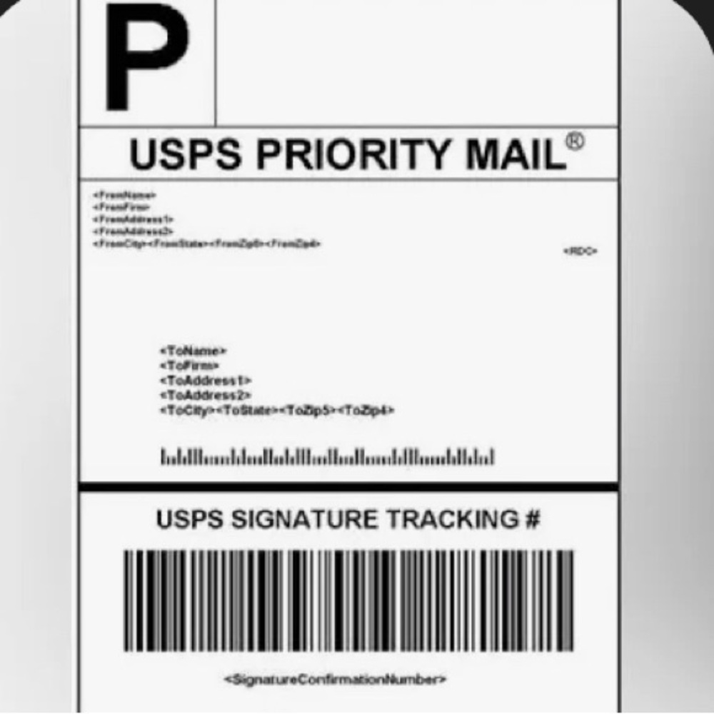 Shipping label